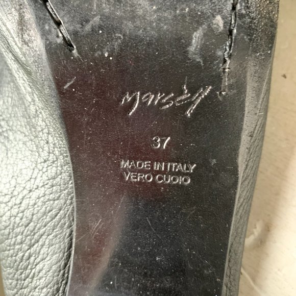 Marséll, "Knife 65" Mules, Black, Size 37 - Picture 9 of 9